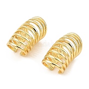 Серьги-каффы с разрезами из латуни EJEW-L261-008G