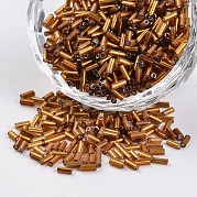 Серебристый круглый дырокол стеклянный стеклянный бусины SEED-I001-53