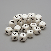 Пищевые экологически чистые силиконовые бусины SIL-R001-V