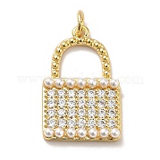 Латунные микро проложить кубического циркония подвески KK-H433-50G