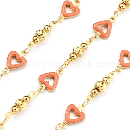 Латунные сердечные цепи KK-D368-03G-F-1