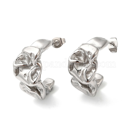 Серьги-гвоздики из нержавеющей стали 304 EJEW-K244-36P-1