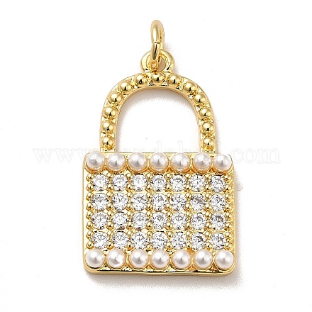 Латунные микро проложить кубического циркония подвески KK-H433-50G-1