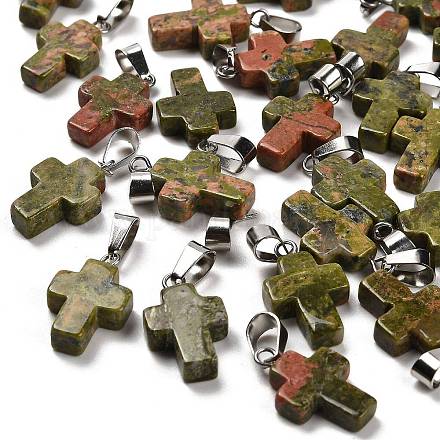 Природные подвески Unakite G-Z067-04P-06-1