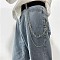 Iron 3 Layer Tassel Trousers Chains, Punk Style Decorative Chain Belts, Platinum, Knot, 450mm