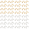 UNICRAFTALE About 100Pcs 2 Colors 316 Surgical Stainless Steel Wire Guardian U Shape Loops Terminators Wire Protector U Shape Accessories for DIY Necklaces Bracelets Jewelry Making Hole 0.7mm