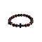Natural Tiger Eye Round & Black Stone Cross Beaded Stretch Bracelets