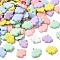 Opaque Resin Pendants, Cloud, with Platinum Iron Loop, Mixed Color, 20x25.5x4.5mm, Hole: 2mm