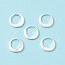 304 Stainless Steel Charms, Ring, Silver, 10x1mm