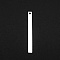 Non-Tarnish 201 Stainless Steel Pendants, Laser Cut, Bar/Rectangle, Stainless Steel Color, 40x4x1mm, Hole: 1.6mm