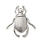 Anti-Tarnish 304 Stainless Steel Pendants, Insect Charm, Stainless Steel Color, 30.5x28x3mm, Hole: 1.8mm
