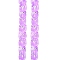 Handmade Lampwork Beads Strands, with Enamel, Crab, Lilac, 12~13x13~14x6~7mm, Hole: 1mm, about 30pcs/strand, 13.39 inch(34cm)