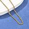 Unisex PVD Vacuum Plating 304 Stainless Steel Curb Chain/Twisted Chain Necklaces, with Lobster Claw Clasps, Golden, 23.4 inch(59.5cm)