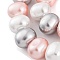 Shell Pearl Beads Strands, Oval, Colorful, 12~13x15~16x12mm, Hole: 1mm, about 30pcs/strand, 15.5 inch