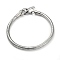 Non-Tarnish 304 Stainless Steel Bracelets, Stainless Steel Color, 8-1/4 inch(21cm)