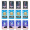 24Pcs 3 Styles Printed Acrylic Pendants, Rectangle with Tarot Pattern Charm, Mixed Patterns, 43~43.5x27~29.5x2.5mm, Hole: 1.8mm, 8pcs/style