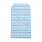 White Kraft Paper Bags, No Handles, Storage Bags, Wave Pattern, Wedding Party Birthday Gift Bag, Light Sky Blue, 15x8.3x0.02cm