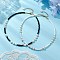 2Pcs 2 Colors Shell Pearl Bead & Glass Seed Beads Beaded Necklaces for Women, Mixed Color, 15.63 inch(39.7cm), 1pc/color