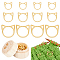 AHANDMAKER 60Pcs Cat Shape Stitch Markers for Crocheting, 3 Size Alloy Crochet Stitch Markers for Knitting with Wood Storage Box, Knitting Mark Buckle, Knitting Marker for Sewing Accessories, Golden