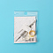 Steel Sewing Needles & Thimble & Threader Set, Big Eye Pointed Needles, for Embroidery, Patchwork, Stainless Steel Color, Packing: 85x63x10mm