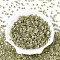 Transparent Inside Colours Glass Seed Beads, Triangle, Dark Khaki, 3.4x3.4~3.8x3.4~3.8mm, Hole: 1mm, about 7500pcs/pound