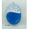 Opaque Resin Pendants, Oval, with Platinum Loop, Dodger Blue, 38x25mm