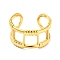 Real 18K Gold Plated Stainless Steel Cuff Earrings, Non Piercing Earrings, Rectangle, 11x12x6mm