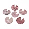 Natural Rhodonite Cabochons, Flat Round, 39x40x2~2.5mm