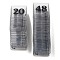 (Defective Closeout Sale: 1~50 Missing Numbers)Acrylic Table Number Sign, Reservation Signage Board, Desk Sign Plate, for Wedding, Hotel, Resturant, Black, 75x73x60.5mm, about 48pcs/set
