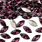 Preciosa® MAXIMA Crystal Fancy Stones, Czech Crystal, 435 14 615 Navette(Horse Eye), Dura Foiling, 20050 Amethyst, 15x7mm