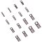 UNICRAFTALE 160 Pcs 8 Sizes 304 Stainless Steel Cord Ends Silver Tones Tube Leather Cord Ends Small Hole Cord Terminators Metal Material for DIY Necklaces Bracelets Jewelry Making Crafts
