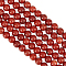 2 Strads Natural Red Jasper Round Beads Strands, 3mm, Hole: 0.8mm, about 126pcs/strand, 16 inch