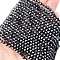Transparent Electroplate Glass Beads Strands, Full Plated, Faceted, Bicone, Gunmetal Plated, 3.5~3.8x3mm, Hole: 0.8mm, about 107~110pcs/strand, 32.5~34cm