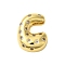Rack Plating Brass Micro Pave Clear Cubic Zirconia Perdants, Cadmium Free & Lead Free, Long-Lasting Plated, Real 18K Gold Plated, Letter C, 23x17x6mm, Hole: 4x3mm