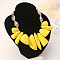 Resin Irregular Beaded Bib Necklaces, Alloy Jewelry for Women, Platinum, Yellow, 17.72 inch(45cm)