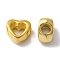 304 Stainless Steel Beads Frame, Heart, Golden, 10x11x5.5mm, Hole: 4mm, 5x5.5mm Inner Diameter