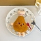 Cute Cartoon Fast Food Theme Plush Wallets for Children, with Key Rings, Chicken Drumstick, 11cm
