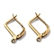 Ion Plating(IP) 304 Stainless Steel Hoop Earring Findings, Latch Back, Golden, 18 Gauge, 17.2x12mm, Pin: 1mm