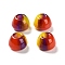 Resin European Large Hole Beads, Cone, Yellow, 10.5x14.5x14.5mm, Hole: 5mm