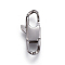 Tarnish Resistant 304 Stainless Steel Lobster Claw Clasps, Stainless Steel Color, 16x7x3mm, Hole: 3mm
