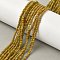 Natural Yellow Green Opal Beads Strands, Faceted, Round, 2mm, Hole: 0.5mm, about 194pcs/strand, 15.31''(38.9cm)
