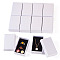 Rhombus Textured Cardboard Gift Storage Boxes, Rectangle, White, 8.1x5.1x2.75cm