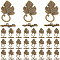 1 Box 30 Sets Leaf Toggle Clasp Metal Toggle Clasps Antique Bronze Tibetan Style OT Toggle Alloy T-bar Closure Clasps Findings for Jewelry Making Clasps Supplies DIY Crafts Necklace Bracelet