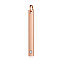 201 Stainless Steel Bar Tag Pendants, with Rhinestone, Rectangle, Crystal, Rose Gold, 32x3x1.5mm, Hole: 3mm