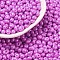 6/0 Glass Seed Beads, Opaque Colours Luster, Teardrop, Magenta, 4~5x4~4.5x3~4mm, Hole: 0.8~0.9mm, about 125pcs/10g