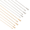 304 Stainless Steel Boston Link Chain Necklace, with Lobster Claw Clasp, Golden & Stainless Steel Color, 19.68 inch(50cm)x0.6~1.2mm, 6pcs/box