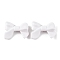 Opaque Acrylic Beads, Bowknot, White, 24x31.5x7.5mm, Hole: 2mm, about 250pcs/500g