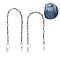 2Pcs 2 Style Zinc Alloy Skull Link Chain Waist Belt, Retro Chain Belt for Shirt Skirt Dress Overcoat, Antique Silver, 20-1/2~24-3/4 inch(52~63cm), 1pc/style