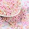 Glass Seed Beads, Opaque Colours Luster, Peanut, Colorful, 5~6x2.5~3x3~3.5mm, Hole: 1~1.2mm, about 5000pcs/pound