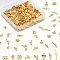 OLYCRAFT 250pcs Flower Plant Themed Resin Filler Alloy Epoxy Resin Supplies UV Leaf Resin Filling Accessories Golden for Resin Jewelry Making -8 Styles